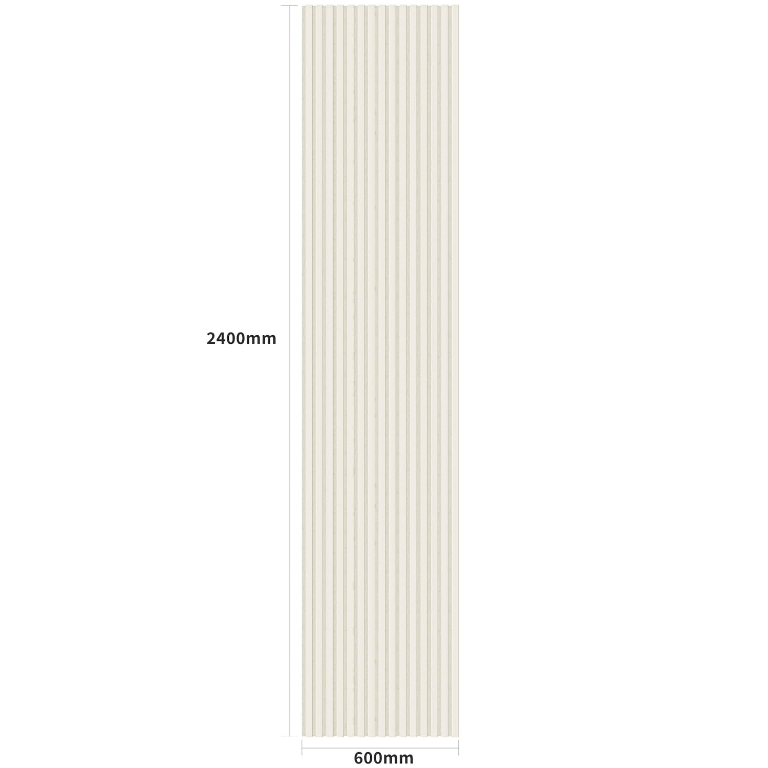 Acoustic Wall Panels in Scallop with White Backing