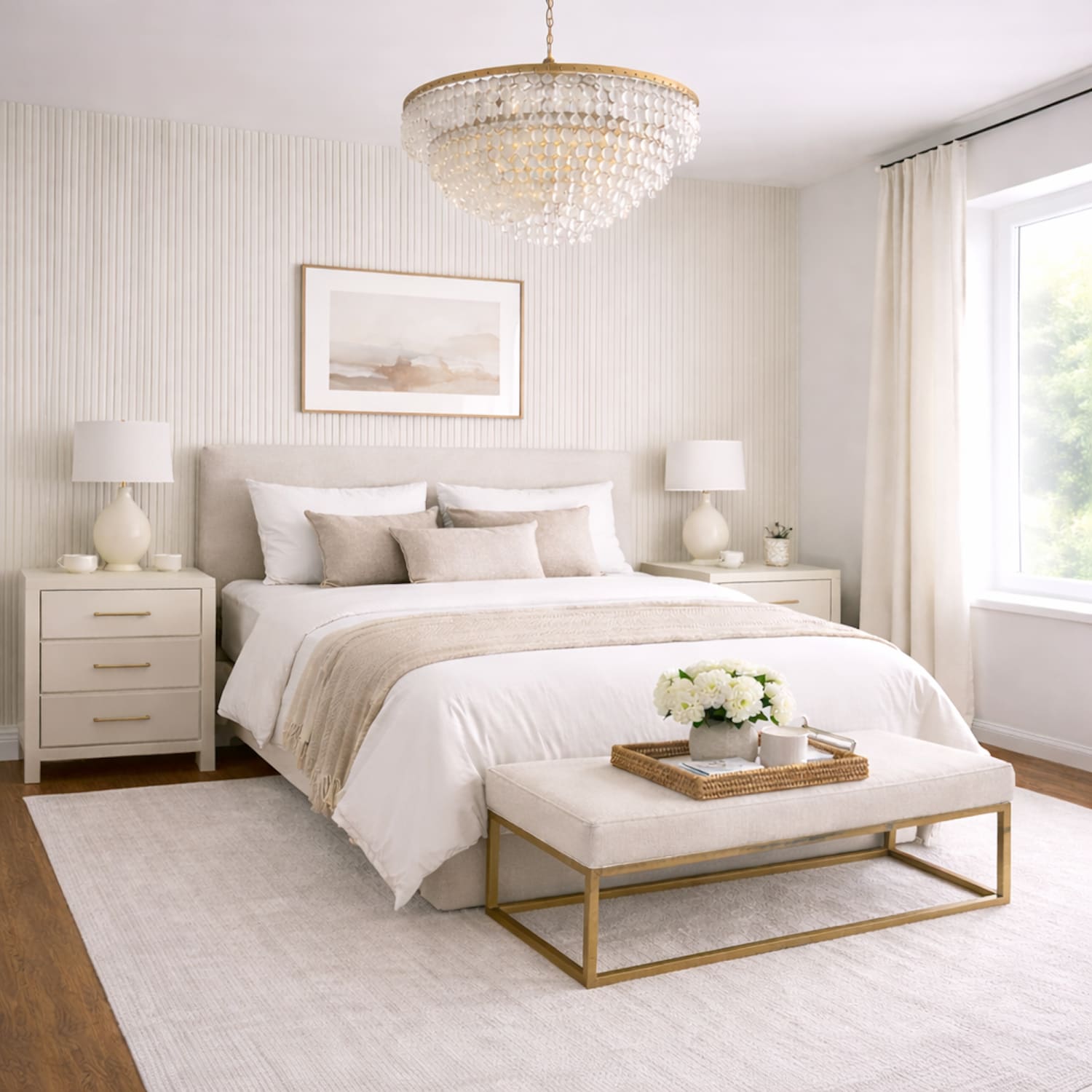 Acoustic Wall Panels in Scallop with White Backing