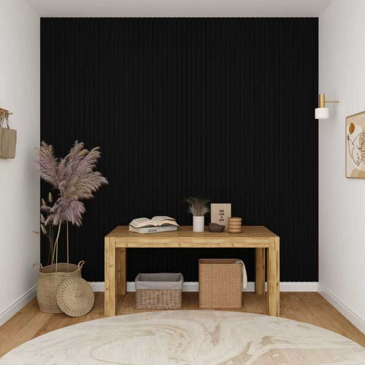 Black Oak Acoustic Wall Panels