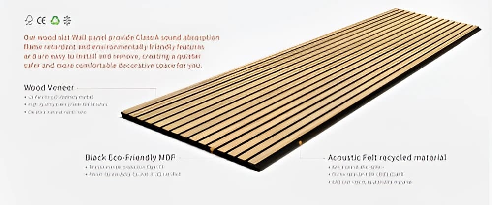 Natural Oak Acoustic Wall Panels