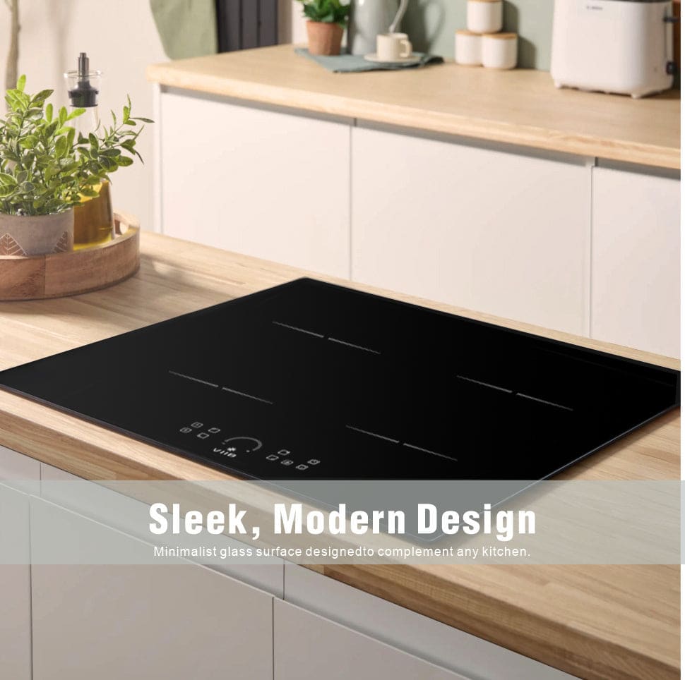 VIIB | 2800W 4 Ring Induction Hob | Line Zone Design | Plug In