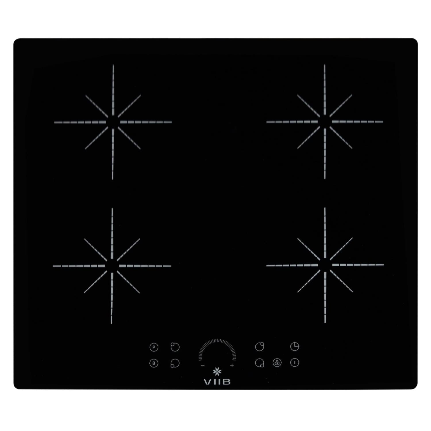 VIIB | 7000w 4 Ring Induction Hob | Star Burst Zone Design