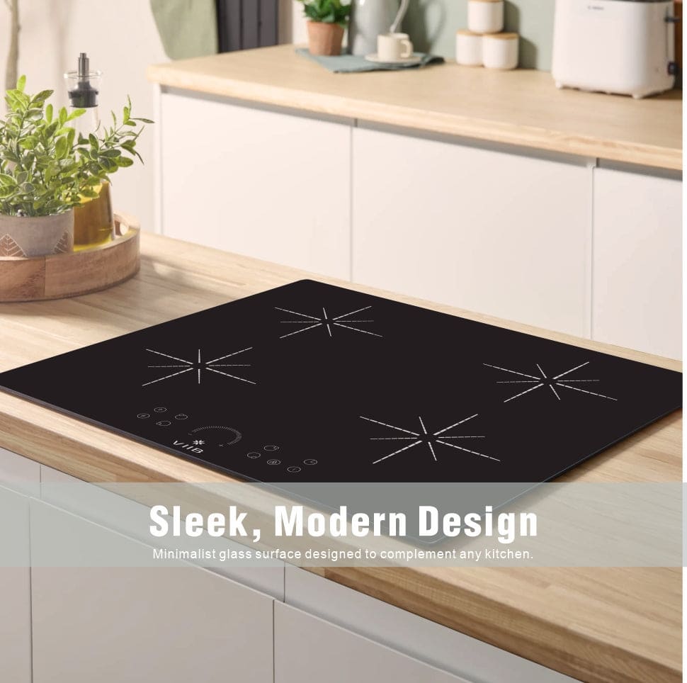 VIIB | 7000w 4 Ring Induction Hob | Star Burst Zone Design