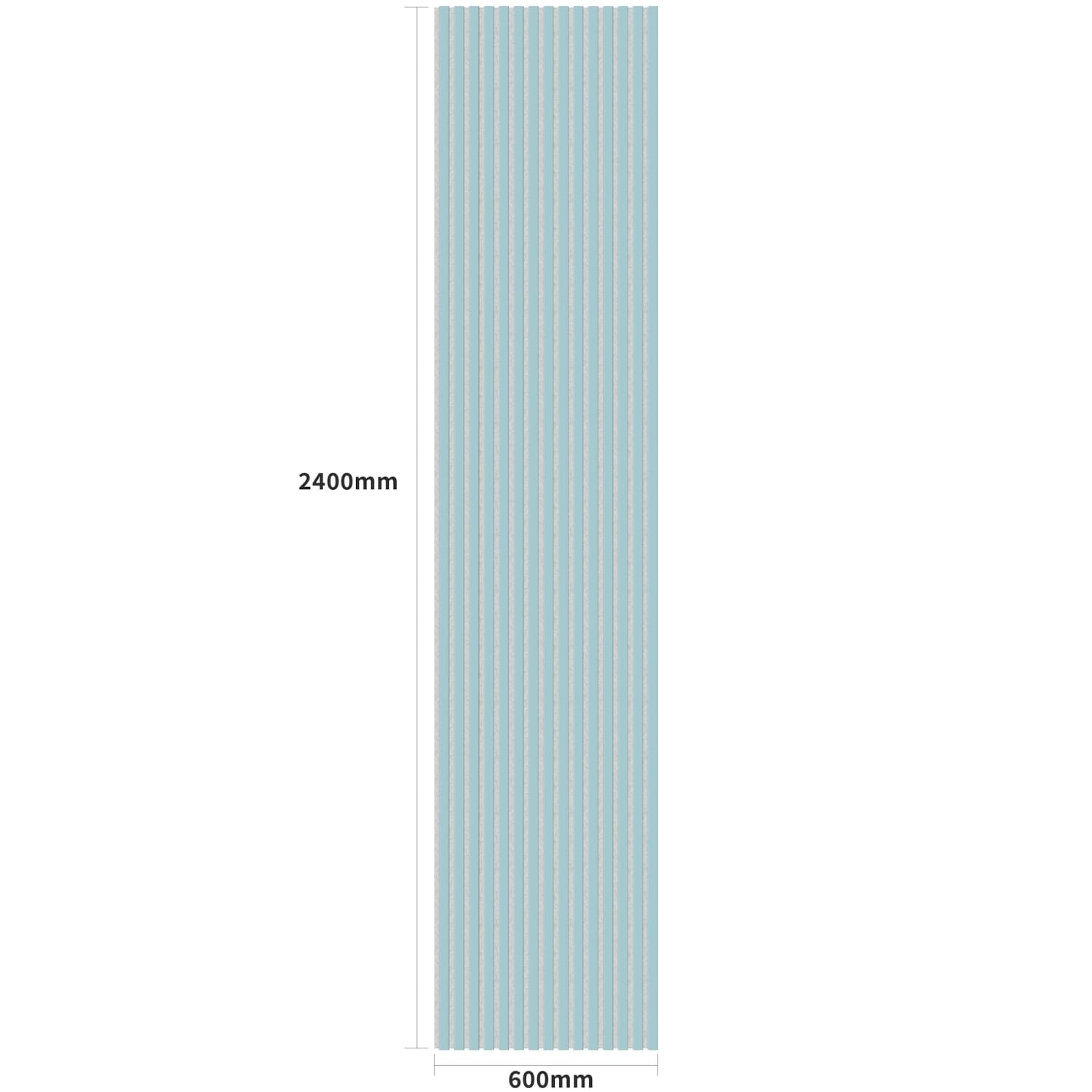 Acoustic Wall Panels in Baby Blue with White Backing