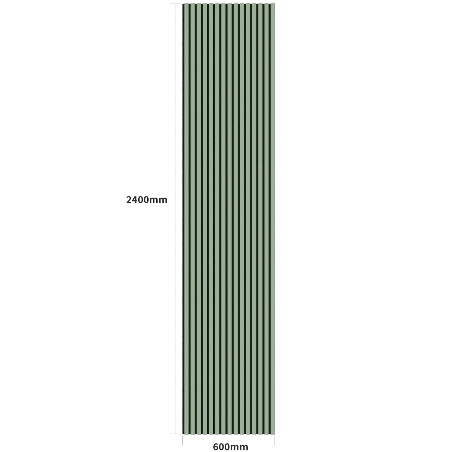 Acoustic Wall Panels in Vintage Green with Black Backing