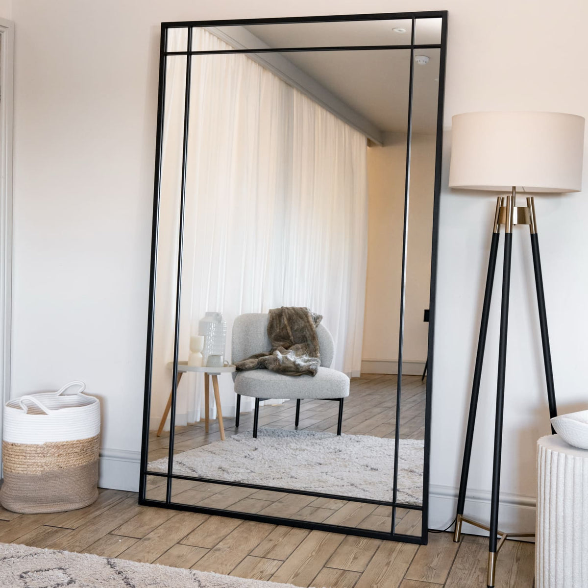 Aimi Full Length Rectangle Window Mirror 200x120cm