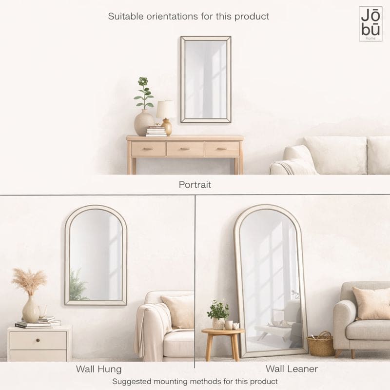 Tomi - Full Length Gold Metal Arched Lattice Window Mirror - 200cm x 120cm