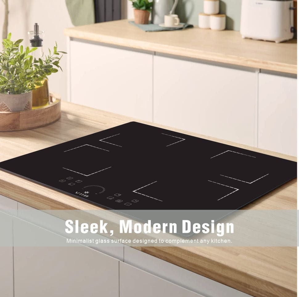 VIIB | 7000w 4 Ring Induction Hob | Square Zone Design