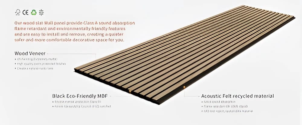 Walnut Acoustic Wall Panels (3 Pack)